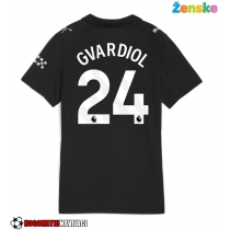 Ženske Nogometnih dresov Manchester City Josko Gvardiol #24 Gostujoči 2025-26 Kratki rokavi